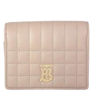 Oat Beige TriFold Quilted Wallet