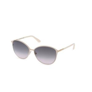 Penelope Grey Gradient Oval Sunglasses FT0320 25B