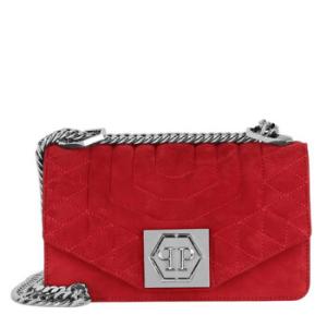 Red Original PP Logo Plaque Shoulder Bag