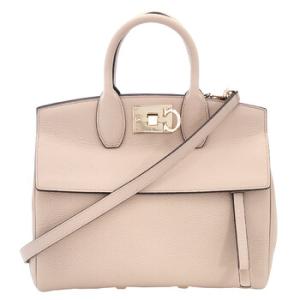 Salvatore Ferragamo Studio Leather Top Handle Bag