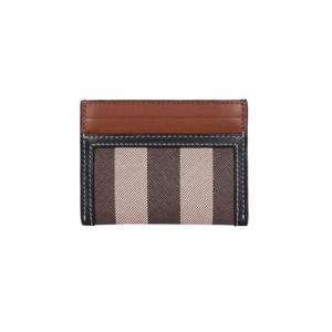 Sandon Dark Birch Brown Vintage Check Cardholder