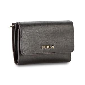 Trifold Babylon Leather Wallet In Onyx