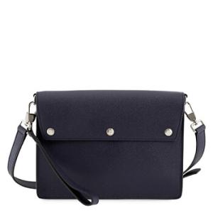 Triplestud Leather Crossbody Bag In Blue