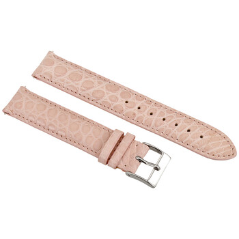 18 MM Matte Pink Alligator Leather Strap