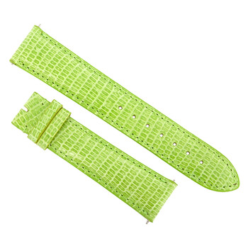20 MM Shiny Lime Lizard Leather Strap