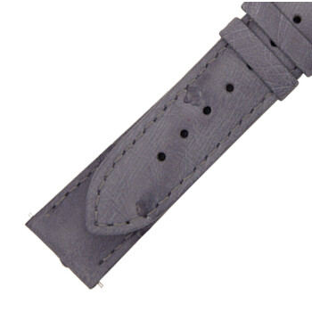 21 MM Matte Agate Ostrich Leather Strap