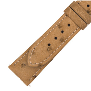 21 MM Matte Oryx Ostrich Leather Strap