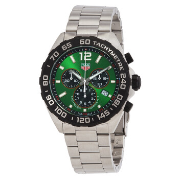 43mm Formula 1 Chronograph Quartz Green Dial Watch CAZ101AP.BA0842