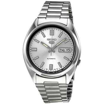 5 Automatic Silver Dial Stainless Steel Watch SNXS73