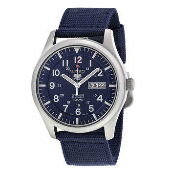 5 Sport Automatic Navy Blue Canvas Watch SNZG11