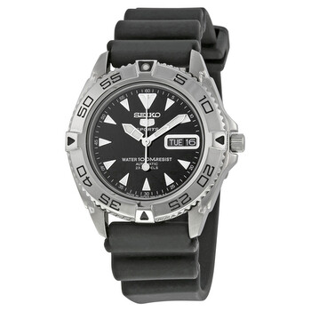 5 Sports Automatic Black Dial Watch SNZB33J2