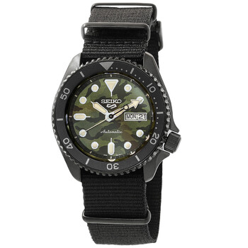 5 Sports Automatic Green Camouflage Dial Watch SRPJ37K1