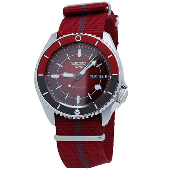 5 Sports Automatic Red Dial Watch SRPF67K1