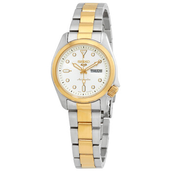 5 Sports White Dial Twotone Watch SRE004K1
