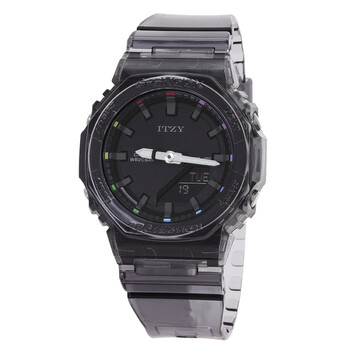 Alarm World Time Quartz AnalogDigital Black Dial Watch GMAP2100ZY1A