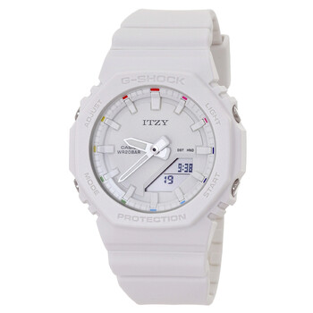 Alarm World Time Quartz AnalogDigital White Dial Watch GMAP2100IT7A
