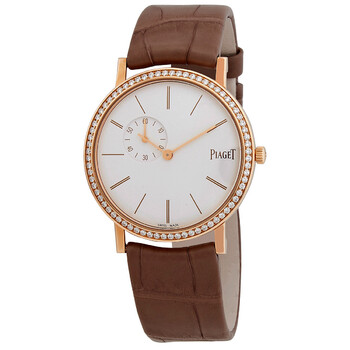 Altiplano White Dial 18K Rose Gold Diamond Watch GOA39107