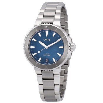 Aquis Date Automatic Blue Mother of Pearl Dial Watch 01 733 7770 415507 8 18 05P