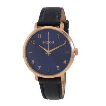 Arrow Leather Quartz Indigo Dial Watch A1091276300
