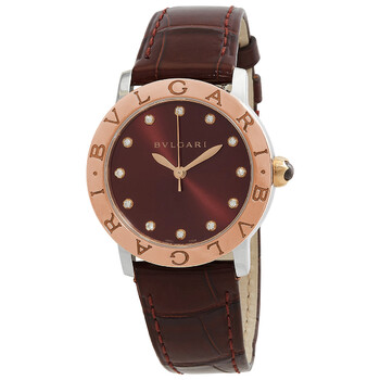 Automatic Diamond Red Dial Watch BBL33C11SPGLC1112