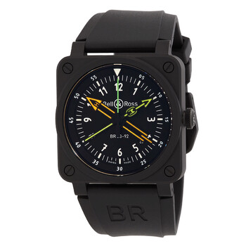BR 0392 Radiocompass Automatic Black Dial Watch BR0392RCOCESRB