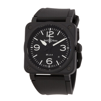 BR 03 Automatic Black Dial Watch BR03ABLCESRB