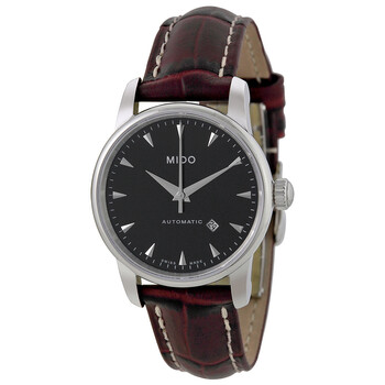 Baroncelli Automatic Black Dial Brown Leather Watch M76004188