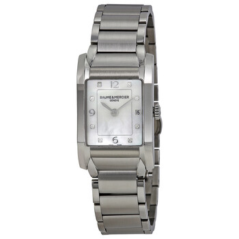 Baume and Mercier Hampton Mother of Pearl Diamond Dial Watch