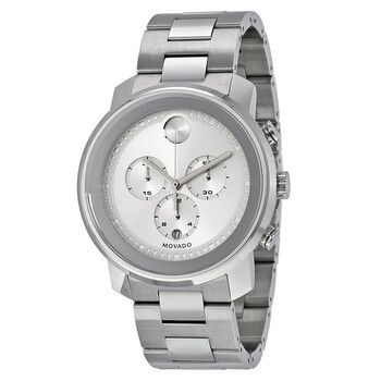 Bold Silver Dial Stainless Steel Watch