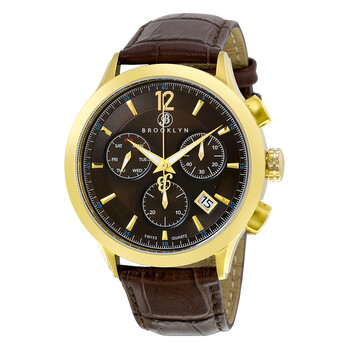 Brooklyn Dakota Chronograph Brown Dial Watch 205M2931