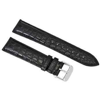 Brooklyn Watch Strap in Black Alligator Leather  20 MM