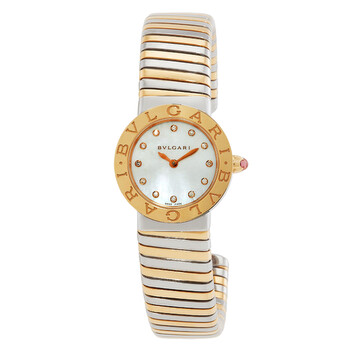 Bvlgari Mother Of Pearl Dial Twotone Watch