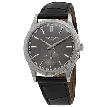 Calatrava Hand Wind Grey Dial Watch 6119G001