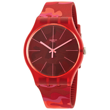 Camouflash Quartz Red Dial Watch SUOR116