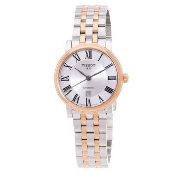 Carson Automatic Silver Dial Twotone Watch T122.207.22.033.00