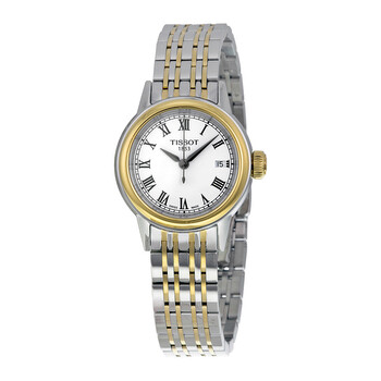 Carson White Dial Twotone Watch T0852102201300