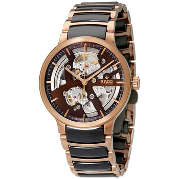 Centrix Automatic Brown Skeleton Dial Watch R30181312