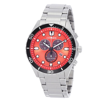 Chrono SportyAqua Chronograph Orange Dial Watch AT256084X