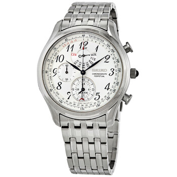 Chronograph Alarm Quartz Silver Dial Watch SPC251P1