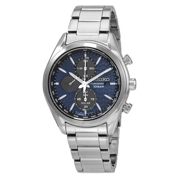 Chronograph Blue Dial SolarPowered Watch SSC801P1