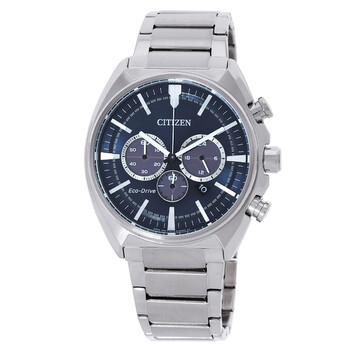 Chronograph EcoDrive Blue Dial Watch CA428886L
