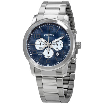 Chronograph Quartz Blue Dial Watch AN805051M