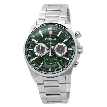 Chronograph Quartz Green Dial Stainless Steel Watch SSB405P1