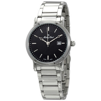 City Metal Black Dial Watch H611251MAN