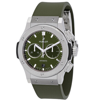 Classic Fusion Chronograph Titanium Automatic Green Dial Watch 541.NX.8970.RX