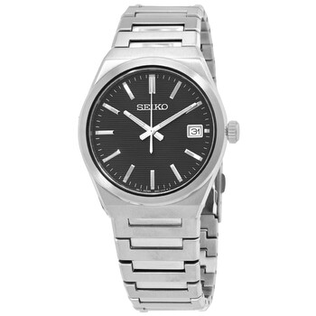 Classic Quartz Black Dial Watch SUR557P1