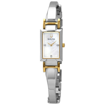 Classic Quartz Diamond Mother of Pearl Dial Watch 98P188