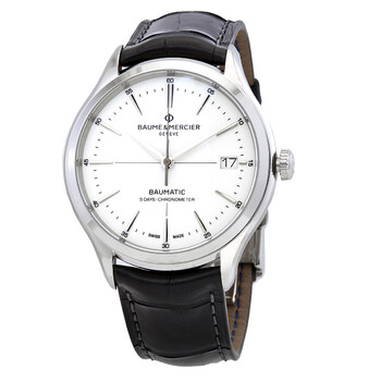Clifton Baumatic Automatic Black Leather Watch