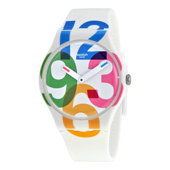 Clockwise White Dial White Silicone Watch SUOW117