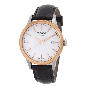 Couturier White Dial Brown Leather Watch T9124104601100